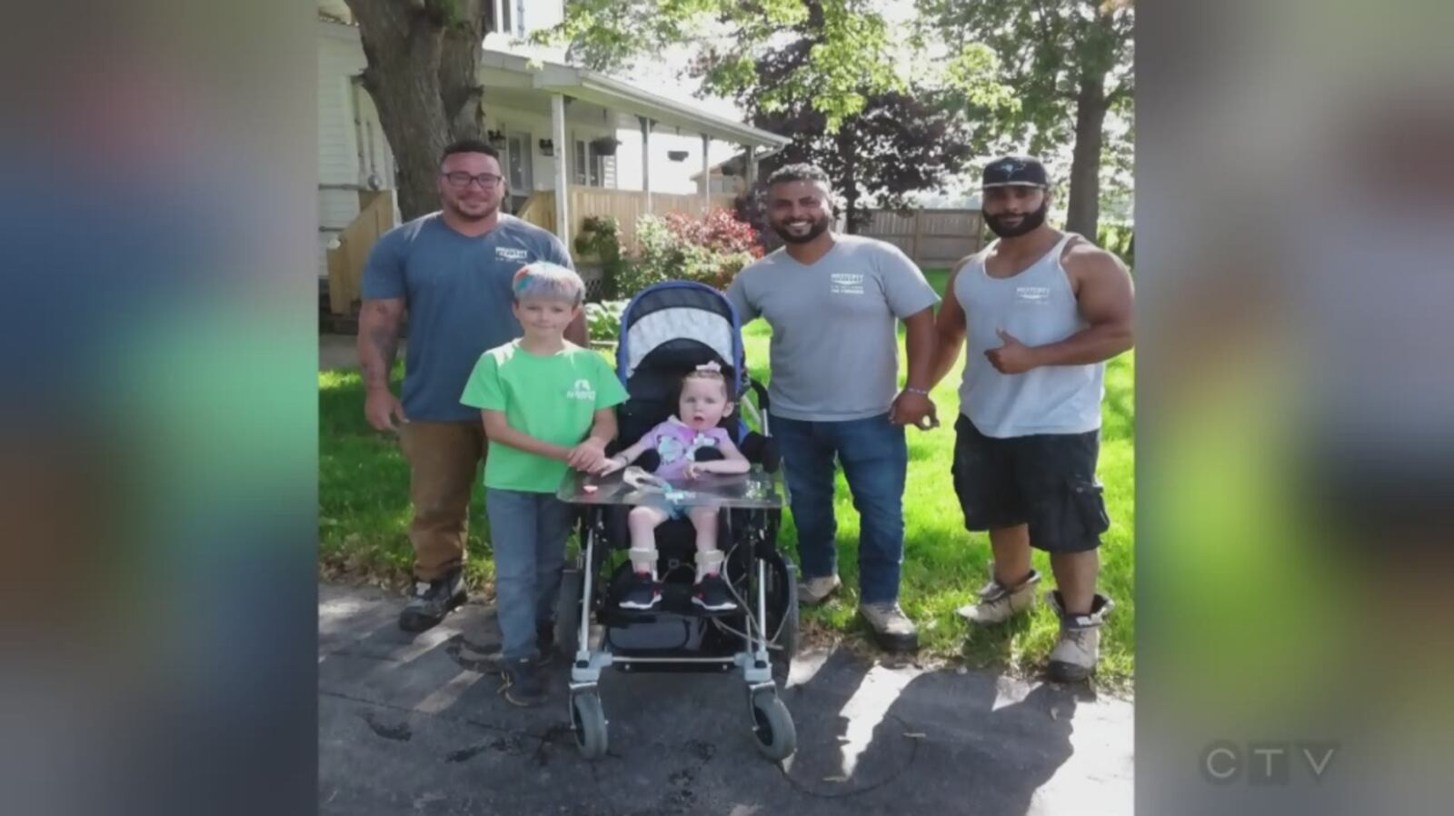 Concrete company makes new sidewalk for Maidstone girl with rare disorder